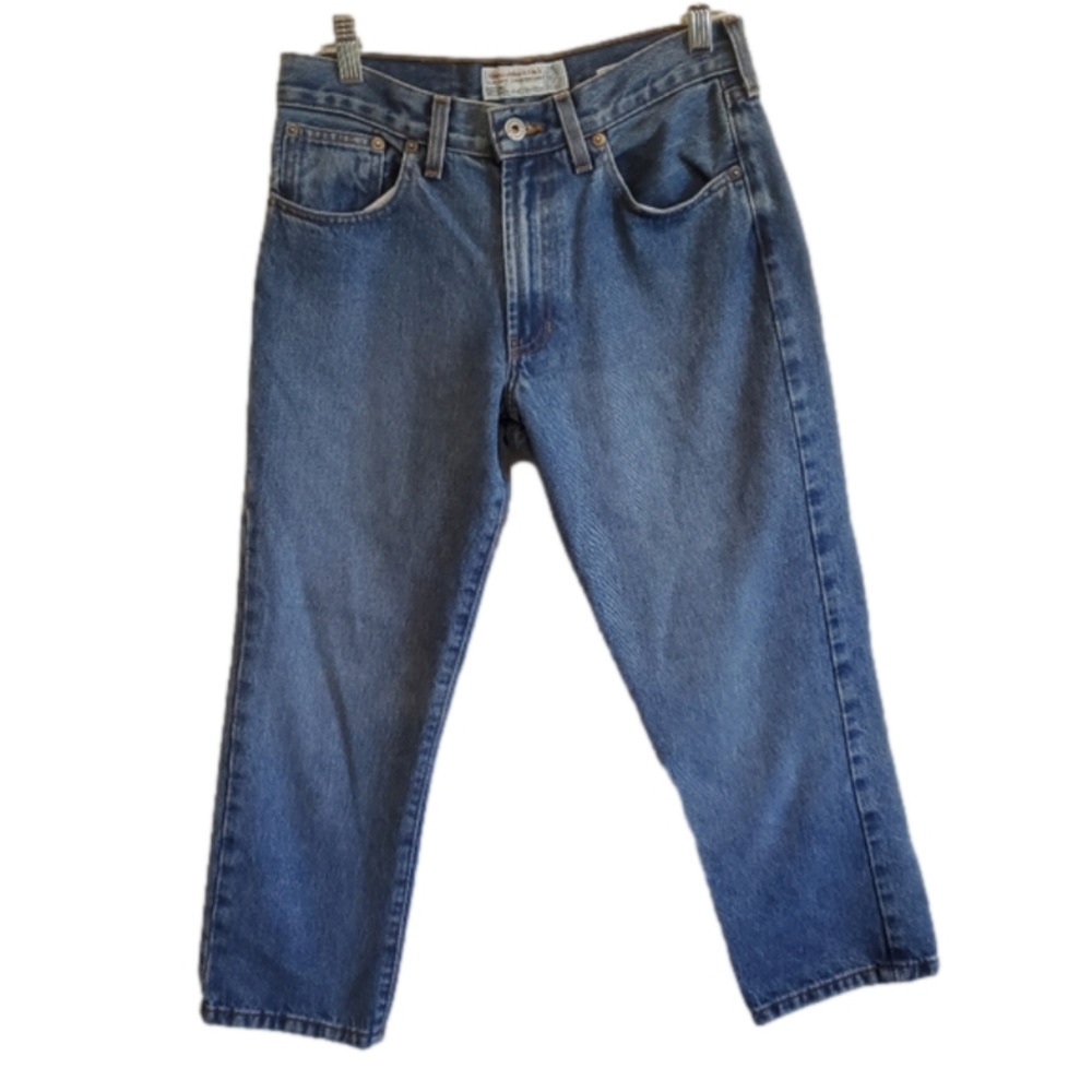 Abercrombie‎ & Fitch 4 Cropped Jeans Baggy 90s Y2K Vintage 100% cotton